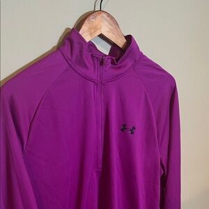 Under Armour Magenta Quarter-Zip Top